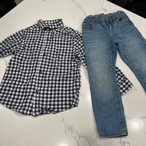 Outfit shirt and pans cat& jack ,HYM size 3/4